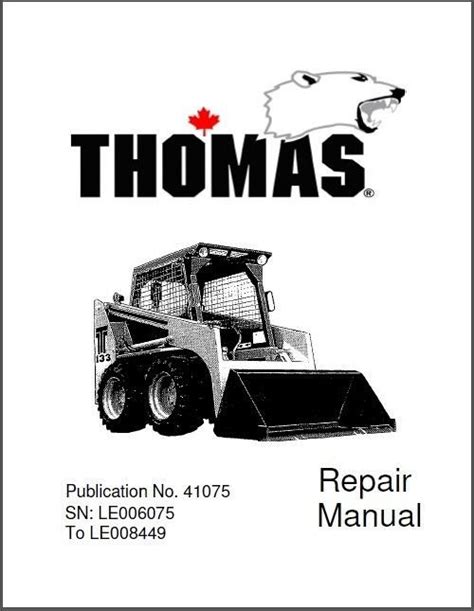 thomas 173 skid steer repair manual|thomas t133 repair manual pdf.